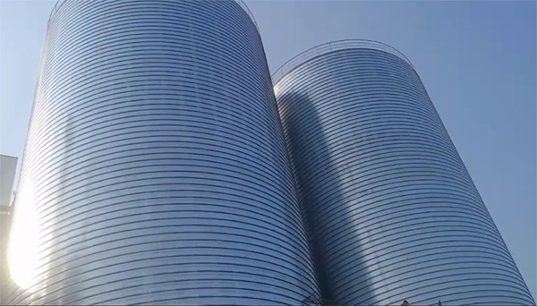 乌审2座混凝土高架卷板仓